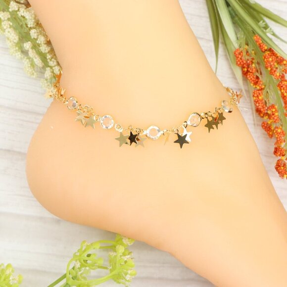 "Handmade Anklet – Elegant & Delicate Jewelry for Women | UNVRC1325 - Picture 9 of 10